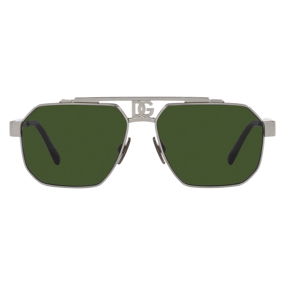 NEW DOLCE&GABBANA AVIATOR GREEN MEN SUNGLASSES DG2294 04/71 EYEWEAR DG 2294